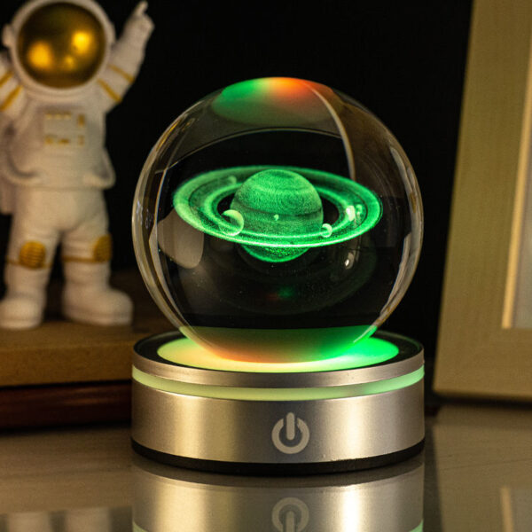 Creative 3D Crystal Ball Colorful  Small Night Lamp - Image 8