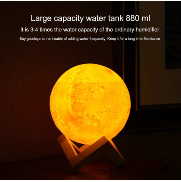 Creative night light  moon air humidifier - Image 2